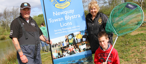 Lions make donation to Newquay Youth Angling Club