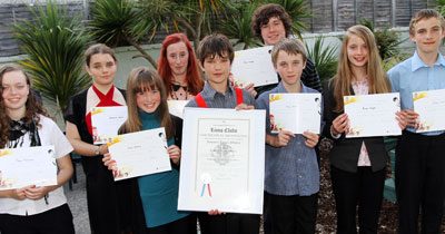 Towan Blystra Leo Club members are enrolled