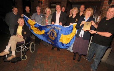 Lions unveil emblem outside meeting place