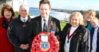 Newquay Towan Blystra Lions remember the fallen