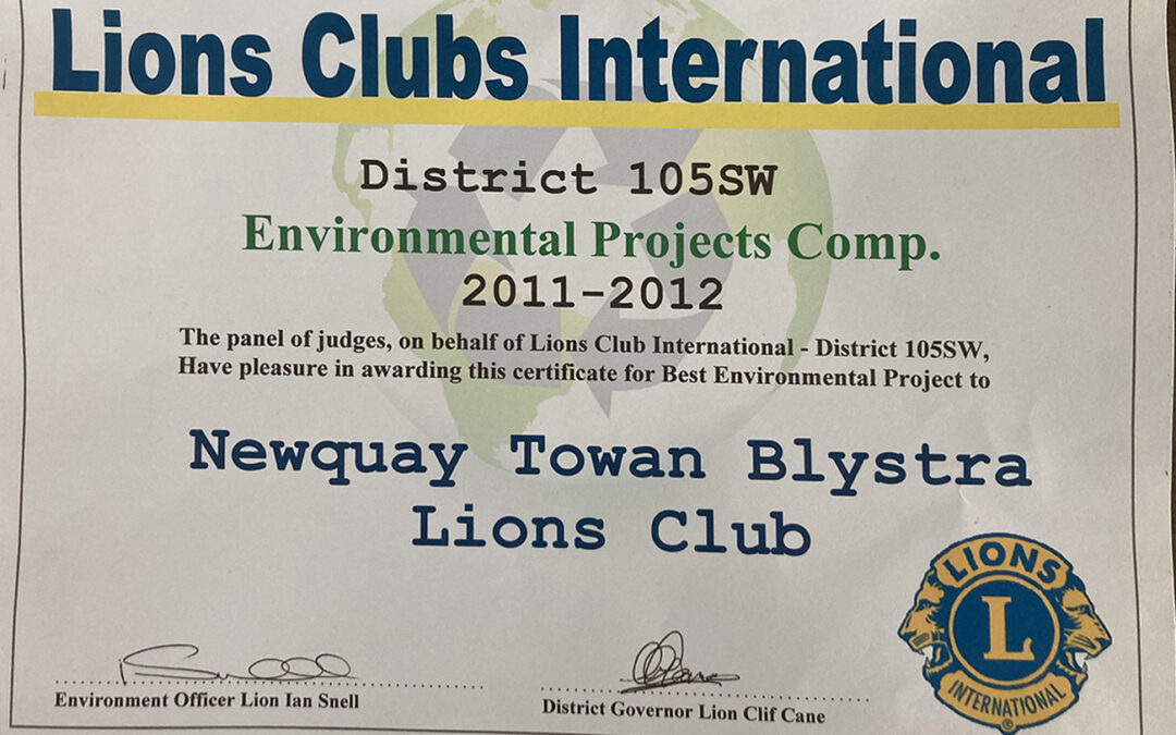 Club wins District Environmental Award