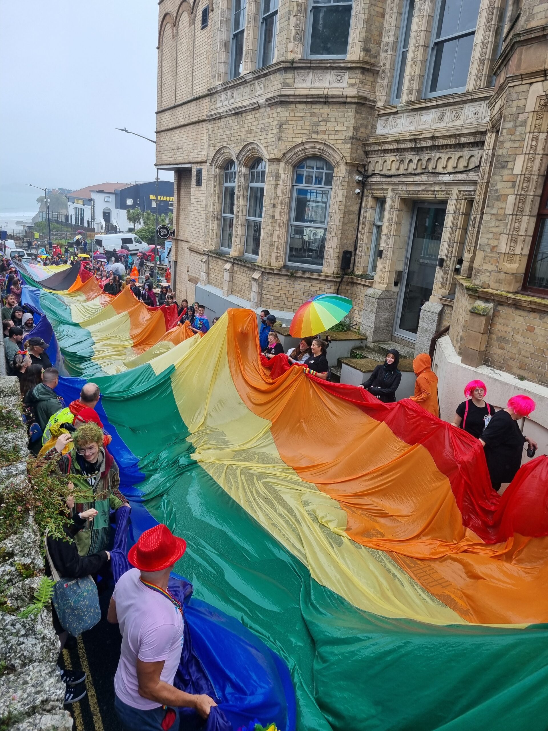Newquay Pride Parade Marshalled by Towan Blystra & Newquay Lions